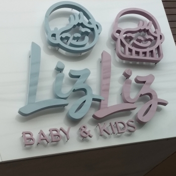 Letras caixa em chapa galvanizada 