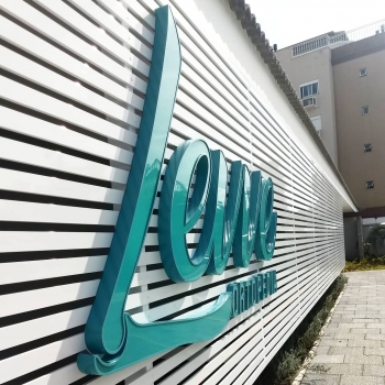 Letras caixa face acrílica  e Led