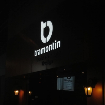 Letras caixa face acrílica e Led